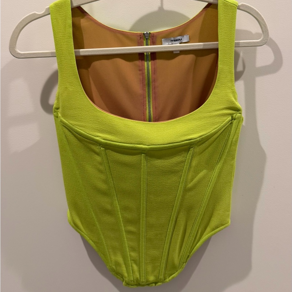 Miaou Lime Green Tank Top